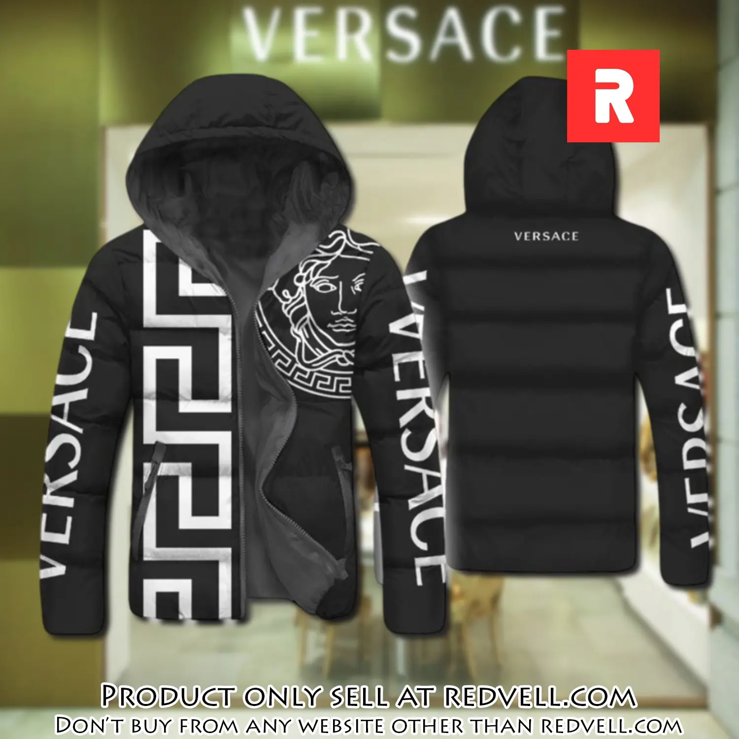 Versace downfilled coat ultralight down jacket outdoor jacket warm outwear dfj1024 rv5144878